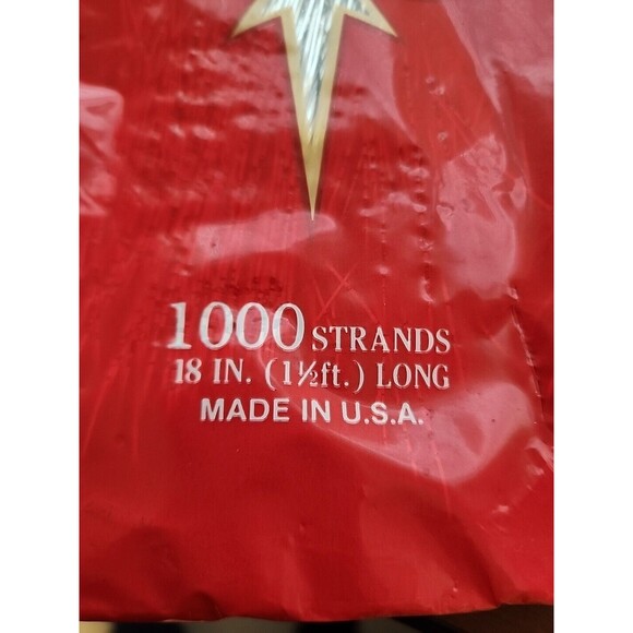 Vintage Tinsel Christmas Tree Icicles Silver - Picture 3 of 3